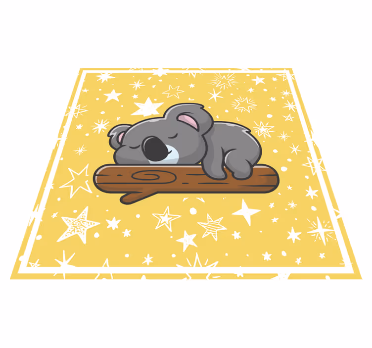 Covor de vinil pepiniere vise cu koala - TenStickers