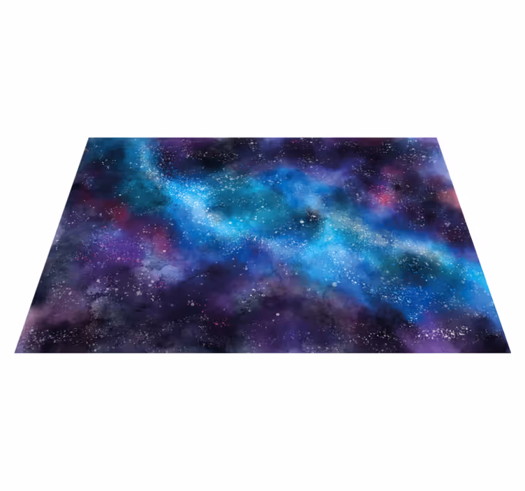 Covor living spațiu violet și albastru - TenStickers