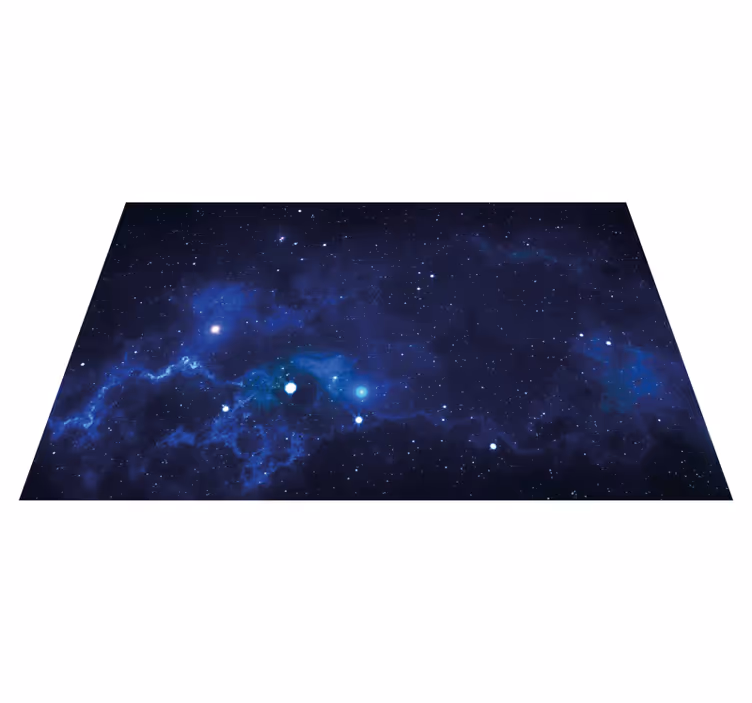 Stele strălucitoare cu covor spațiu albastru - TenStickers