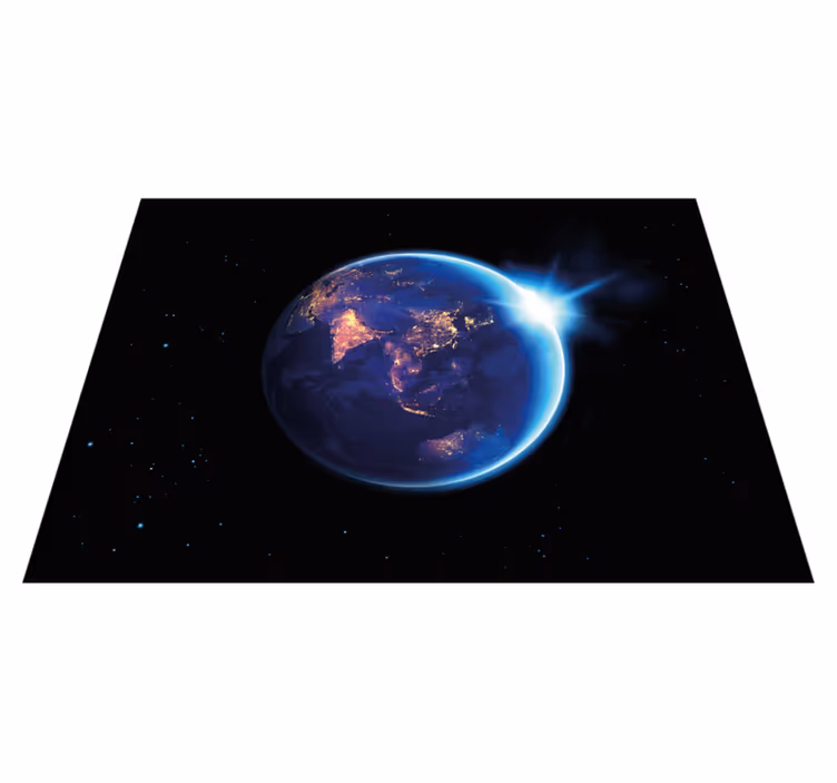 Covor de vinil harta lumii vedere a planetei pământ - TenStickers