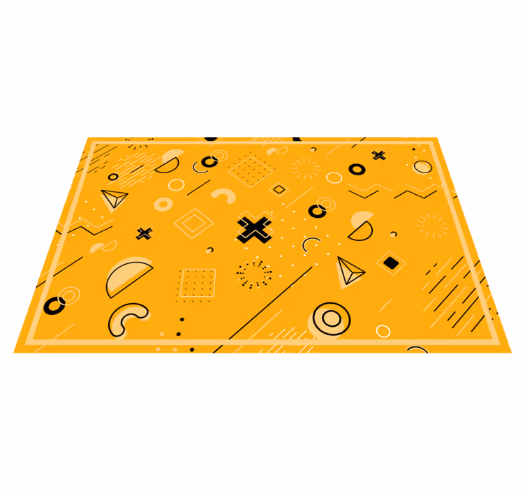 Covor de vinil geometric model de forme abstracte - TenStickers