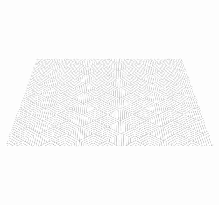 Covor de vinil geometric model hexagonal gri - TenStickers