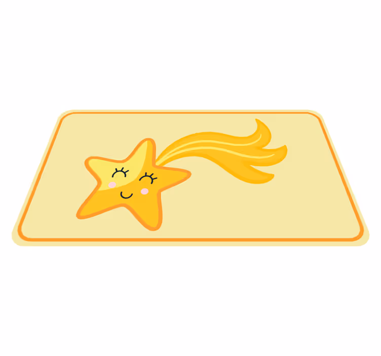 Covor de vinil pentru copii design vesel de stea - TenStickers