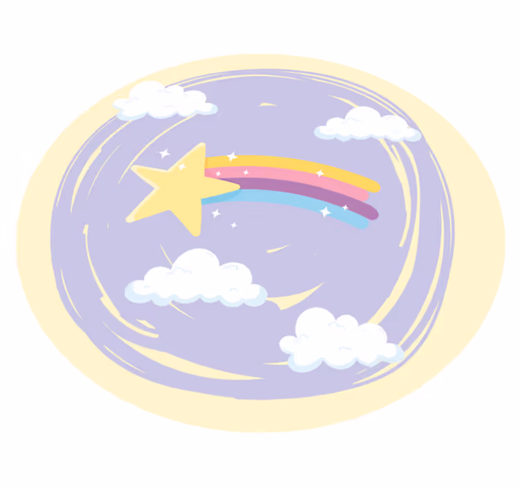 Covor de vinil pentru copii magia cerului de noapte - TenStickers
