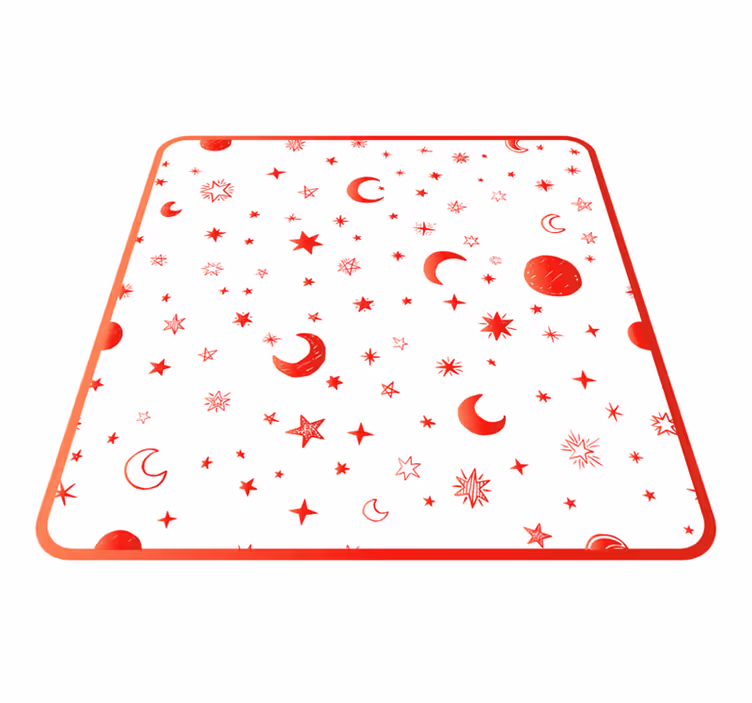Covor de vinil stele elemente cerești - TenStickers