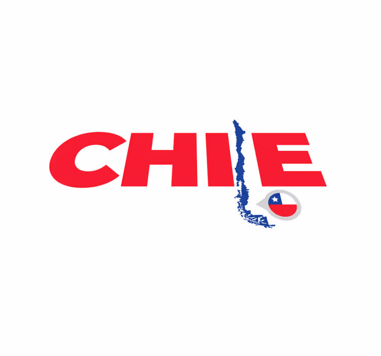 Covoare de vinil cu fraze hartă chiliană - TenStickers