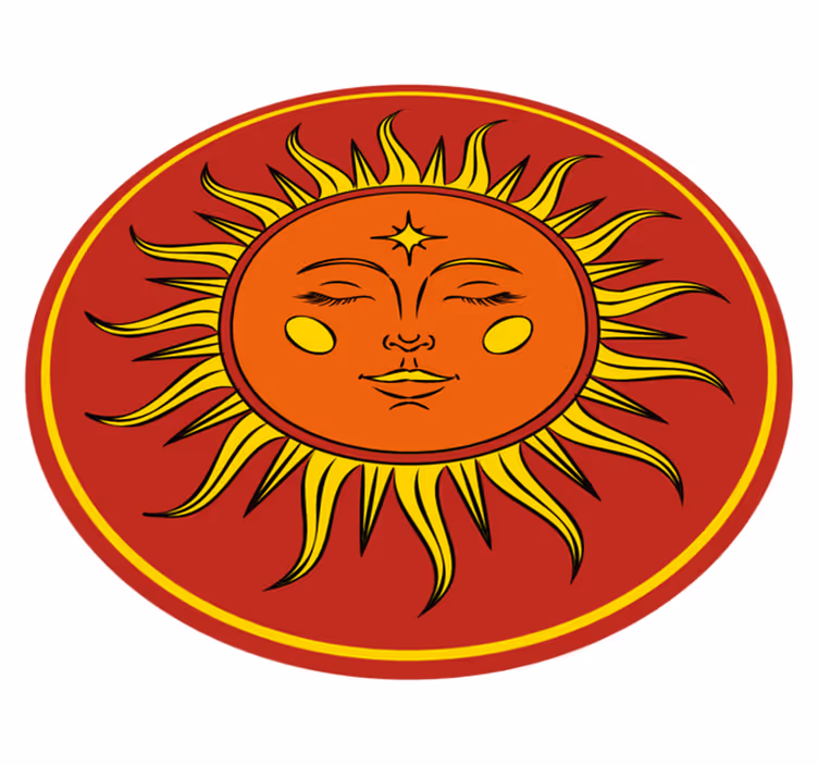 Covor vinil cu aspect de natura față însorită - TenStickers