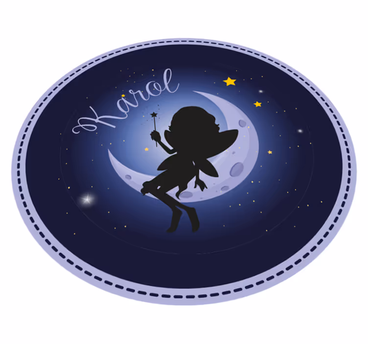 Alții covor de vinil zână lumina lunii cu nume - TenStickers