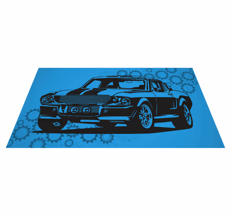 Alții covor de vinil descriere atemporală a automobilului - TenStickers