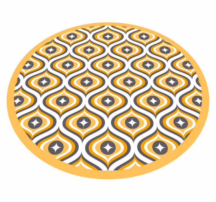 Covor de vinil geometric model curbat de bijuterie - TenStickers