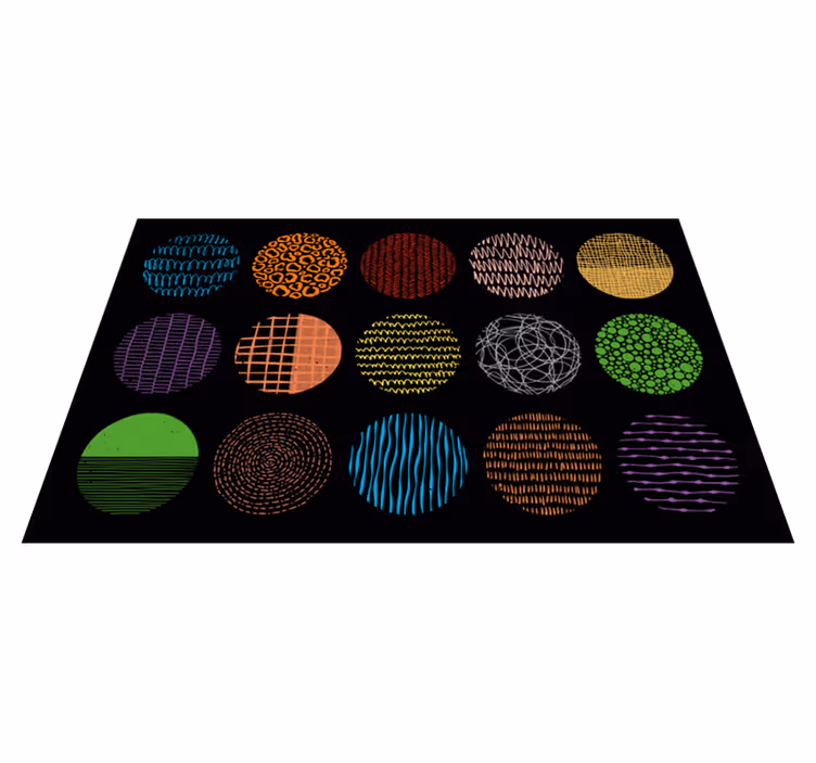 Covor vinil modern colecție de modele vibrante - TenStickers