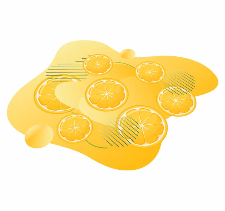 Covor de vinil pentru bucătărie model vioi de citrice - TenStickers