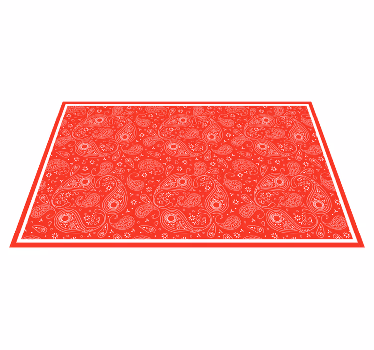 Covor roșu boho bandana cu textură - TenStickers