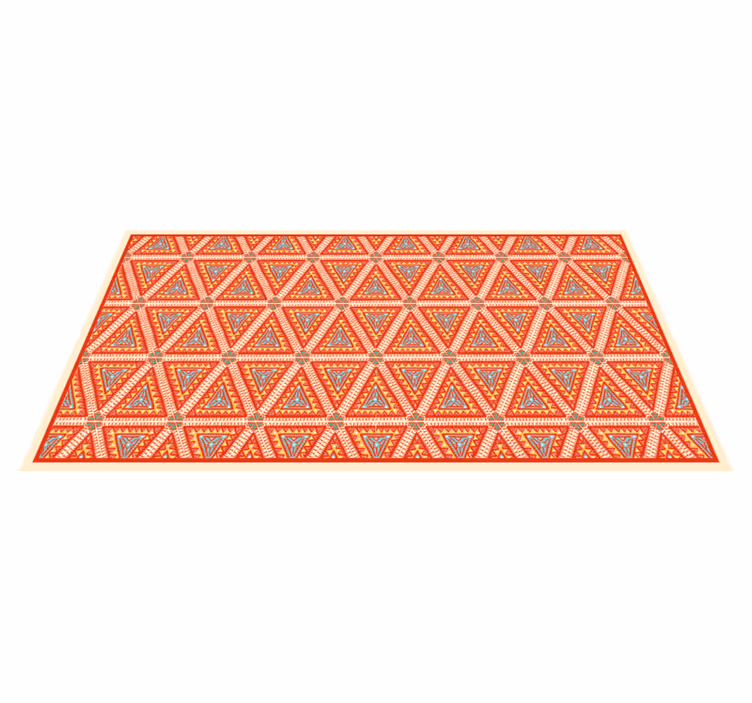 Covor de vinil etnic element triunghiular viu - TenStickers