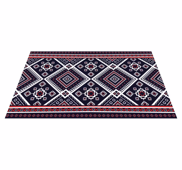 Covor de vinil etnic motiv geometric cultural - TenStickers