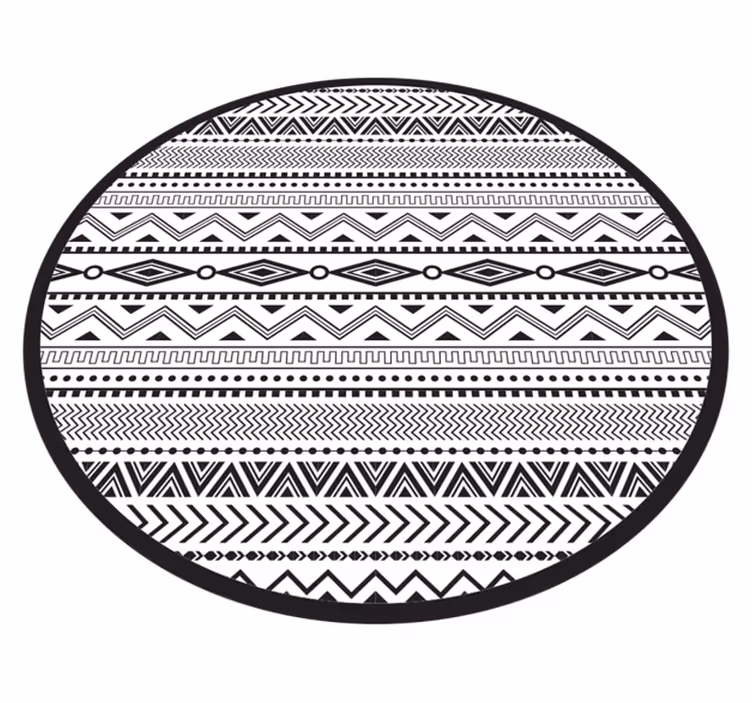 Covor de vinil scandinav elemente geometrice abstracte - TenStickers