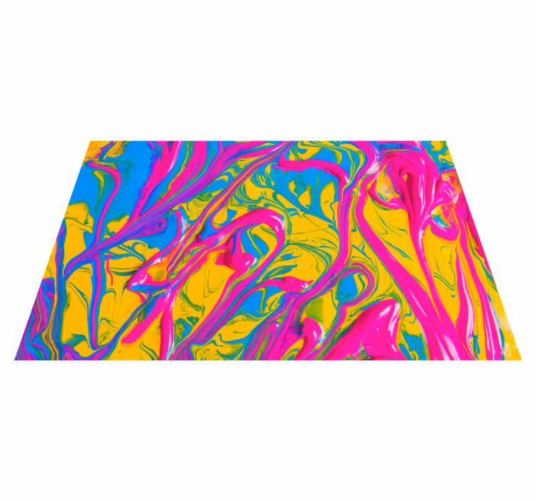 Covor colorat efect de vopsea colorat modern - TenStickers
