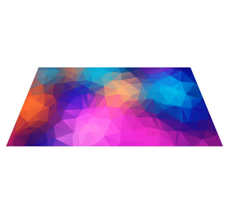 Covor de vinil geometric fuziune colorată - TenStickers