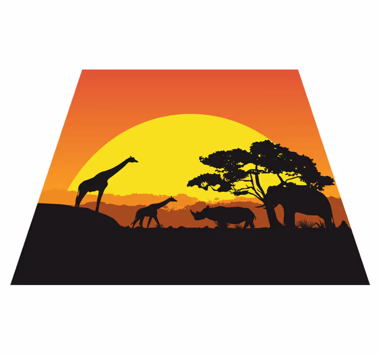 Covor modern savana africana - TenStickers