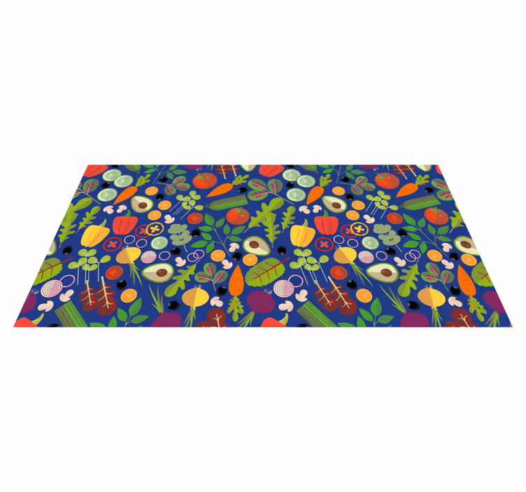 Covor de vinil pentru bucătărie model vibrant de legume - TenStickers