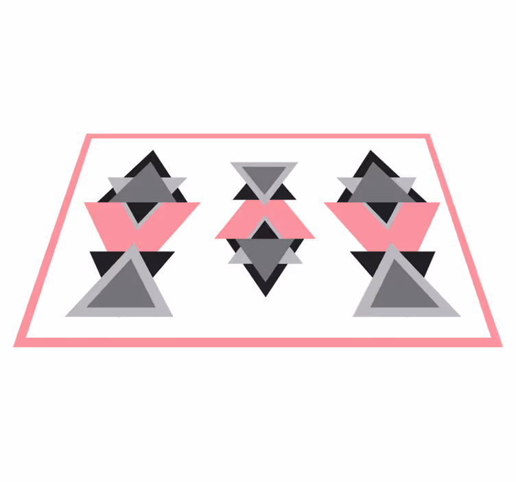 Covor de vinil geometric forme triunghiulare se îmbină - TenStickers