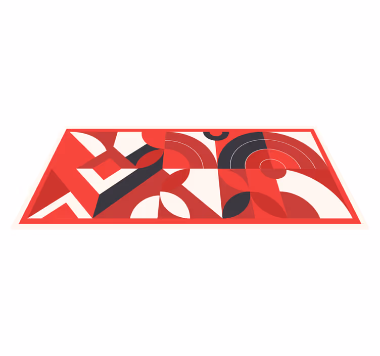 Covor de vinil geometric forme abstracte îndrăznețe - TenStickers