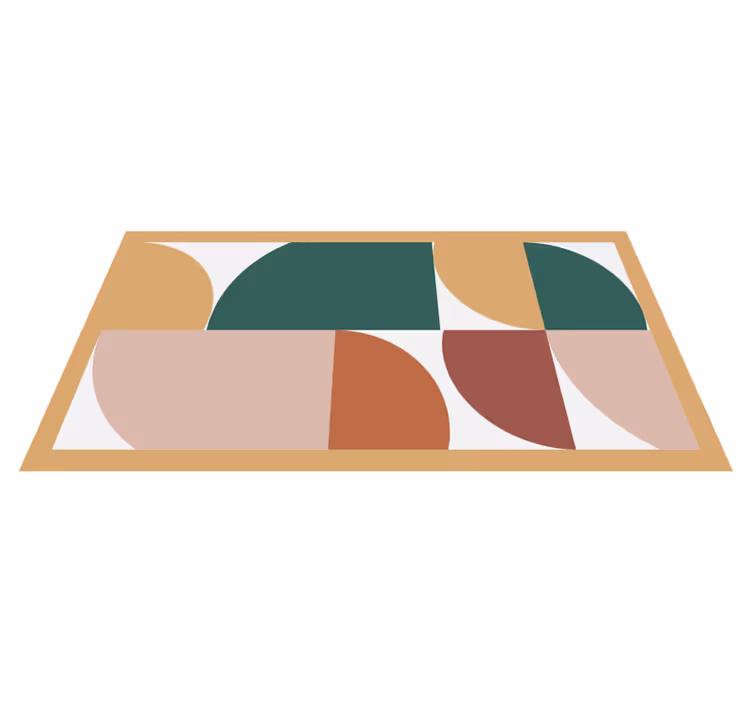 Covor abstract de artă cu modele abstracte - TenStickers