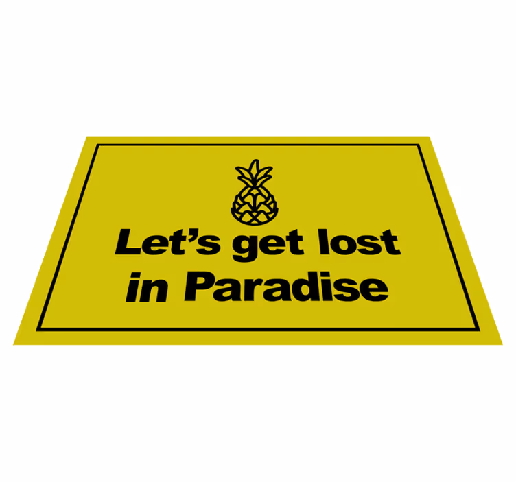 Covoare de vinil cu fraze paradis pierdut - TenStickers