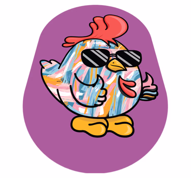 Alții covor de vinil personaj de pui șic - TenStickers