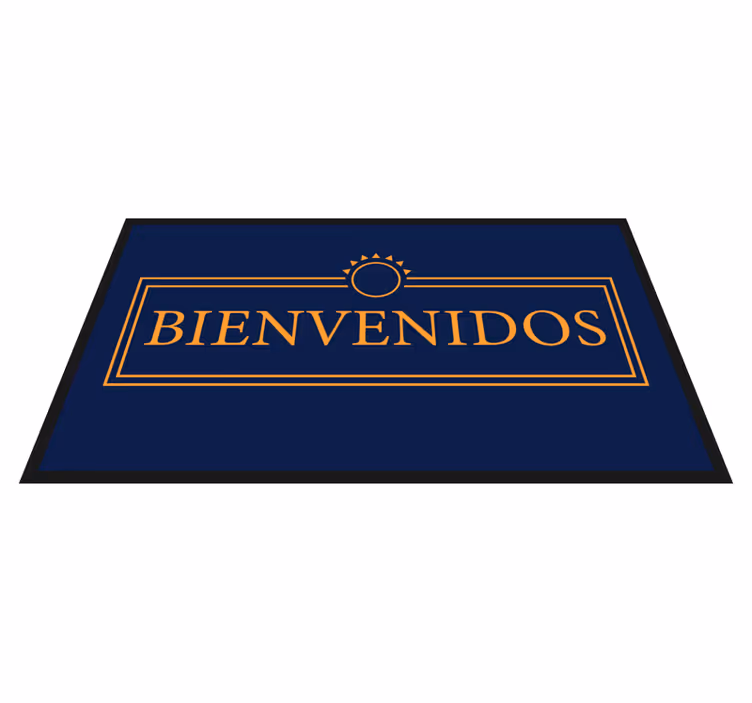 Covor vinil modern mesaj de salut - TenStickers