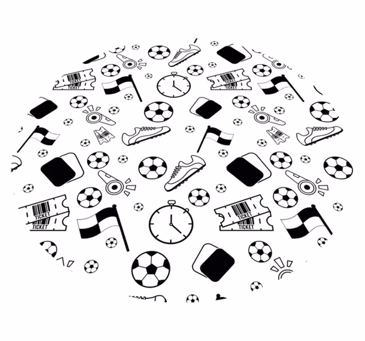 Covor de vinil jocuri distracție cu tematică sportivă - TenStickers