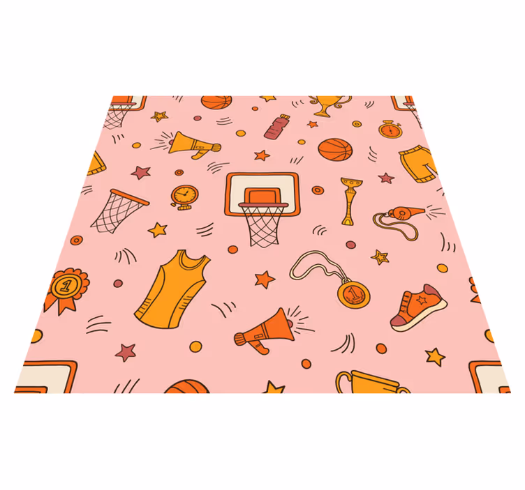 Covor de vinil jocuri elemente sportive distractive - TenStickers
