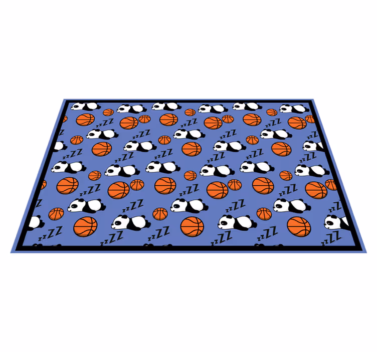 Alții covor de vinil sporturi cu panda adormit - TenStickers