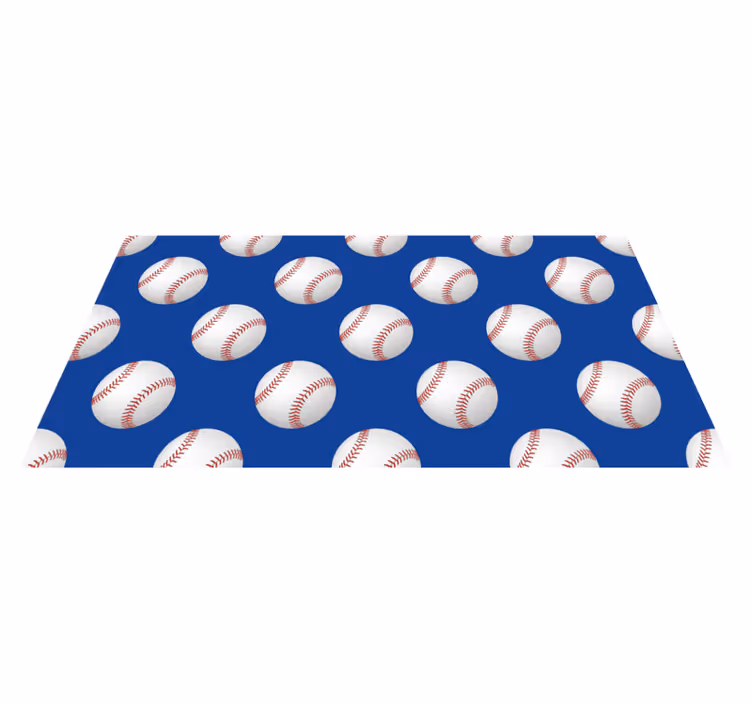 Covor de vinil jocuri motiv de baseball - TenStickers