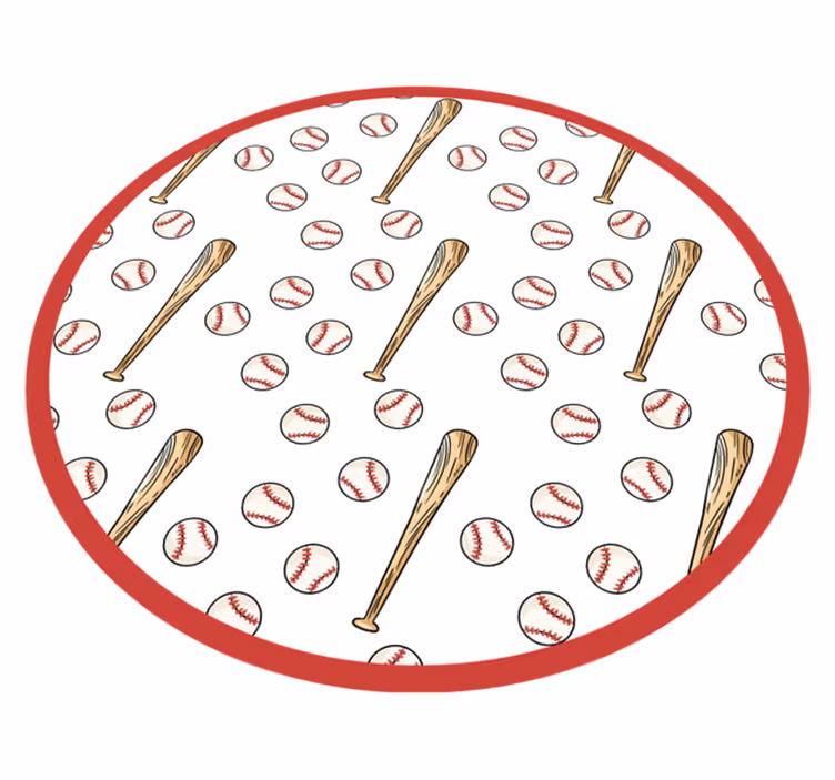 Covor de vinil jocuri distracție în sezonul de baseball - TenStickers