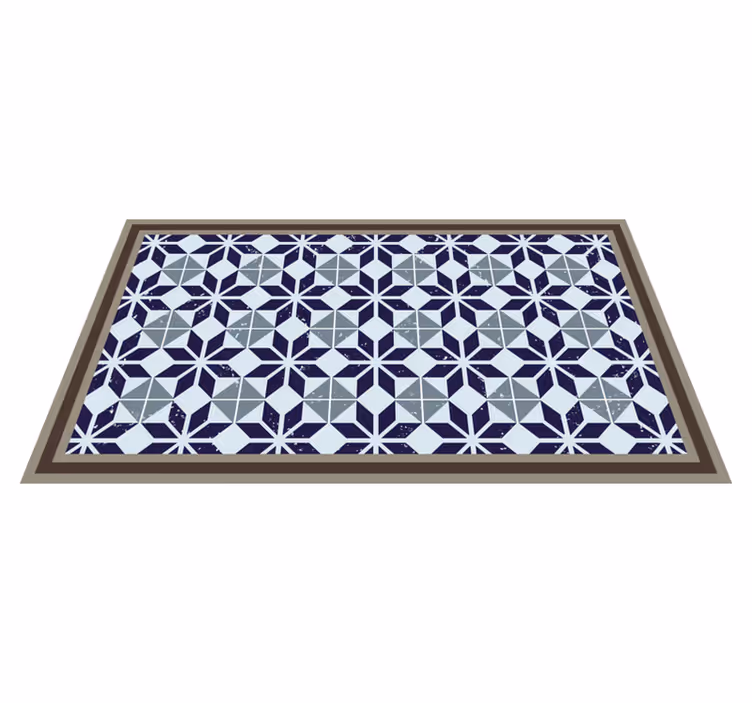 Covor albastru deschis stele geometrice - TenStickers