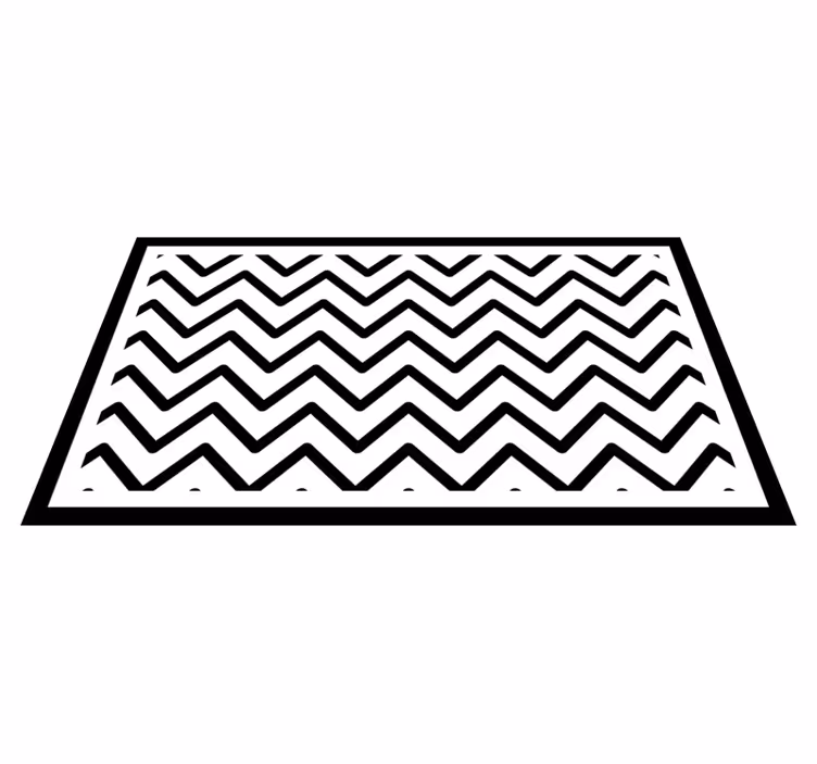 Covor vinil hol intrare stil chevron - TenStickers
