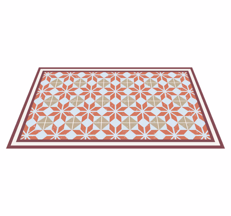 Covor vinil efect de țiglă element geometric - TenStickers