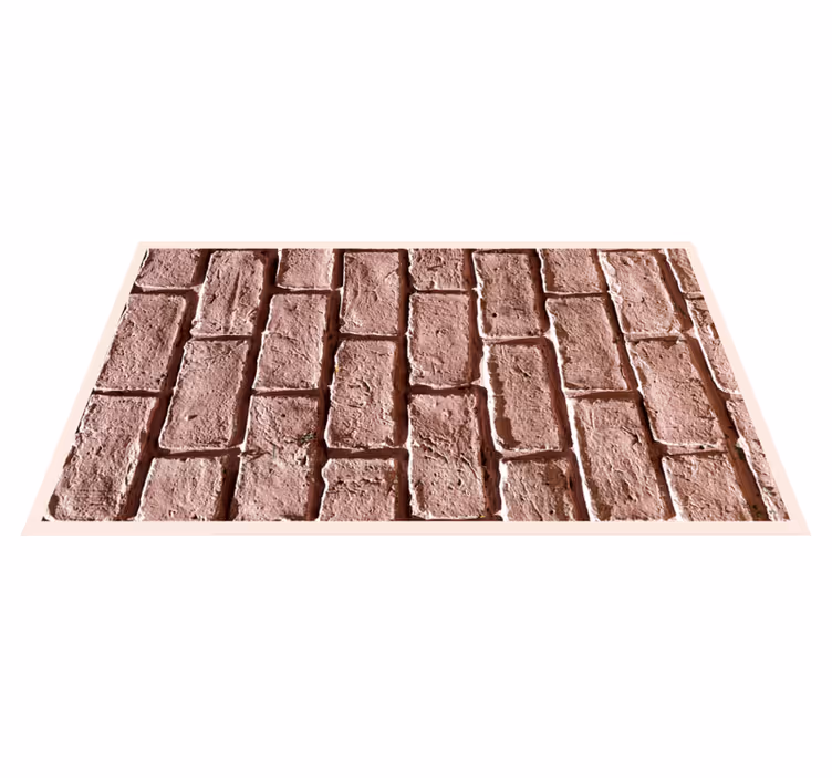 Covor de vinil efect de piatră model rustic de cărămidă - TenStickers