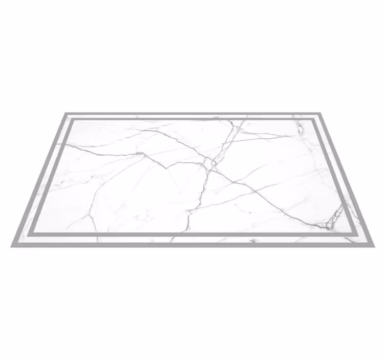 Covor de vinil marmura striații albe grațioase - TenStickers