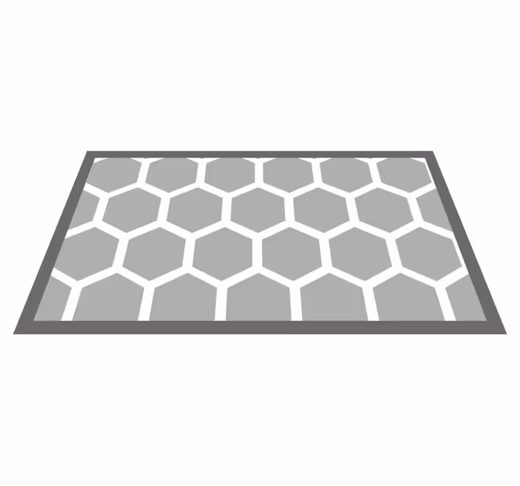Covor de vinil geometric configurație hexagonală - TenStickers