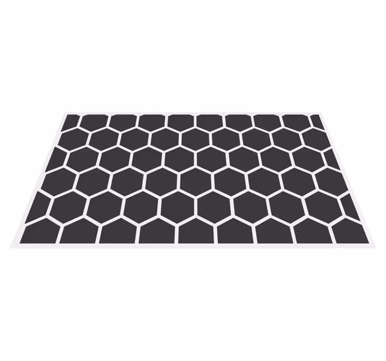Covor de vinil geometric cu motiv hexagonal - TenStickers