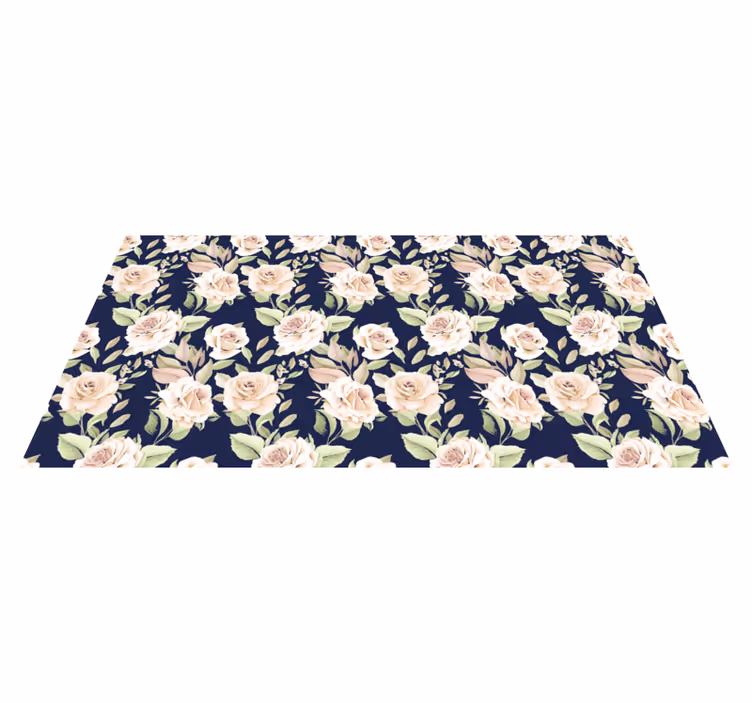 Covor vinil cu aspect de natura componentă florală elegantă - TenStickers