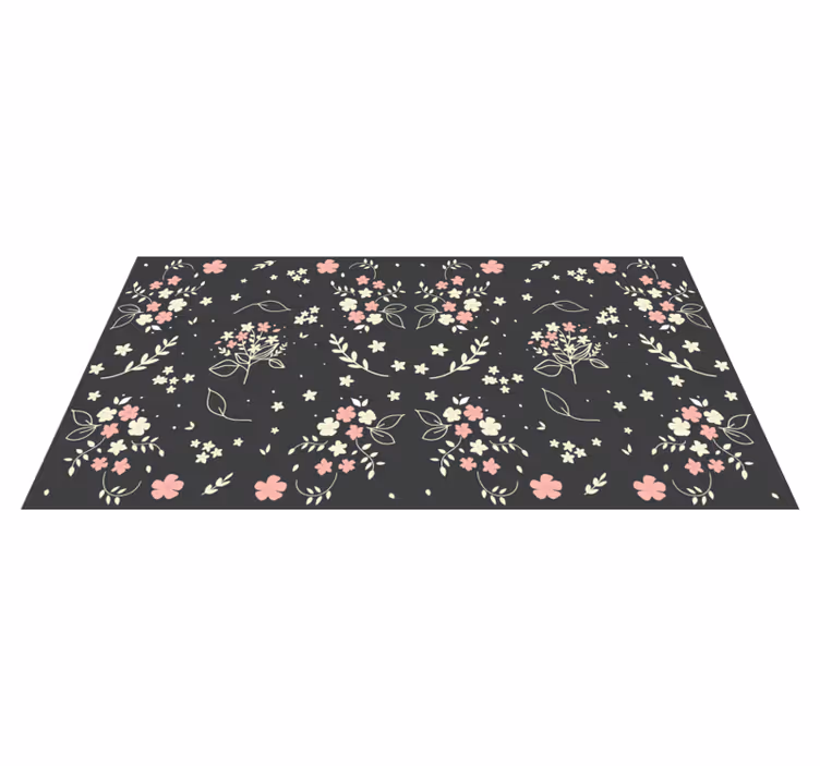 Covor vinil flori și plante eleganță cu model floral - TenStickers