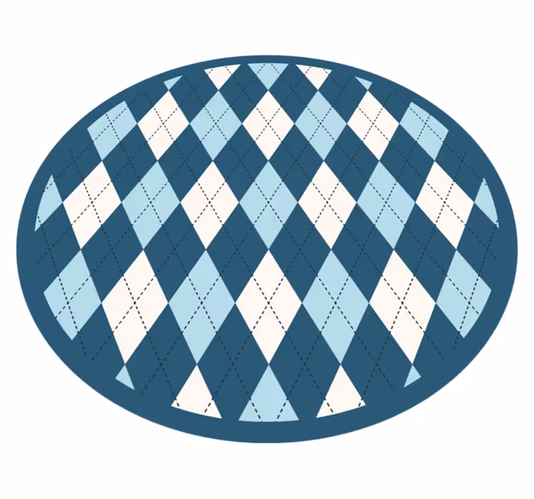 Covor de vinil geometric eleganță model diamant - TenStickers