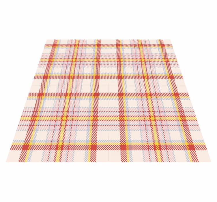 Covor pătrat din vinil cu model tartan scoțian - TenStickers