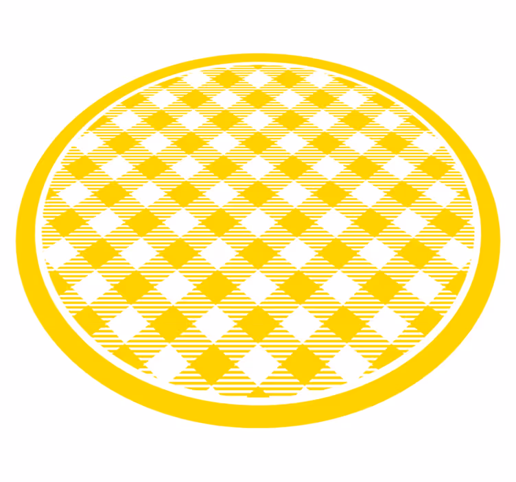 Covoruri vinil rotund emblemă cu diamant galben - TenStickers
