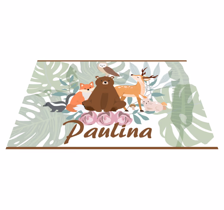 Covor pentru animale pădure girly - TenStickers