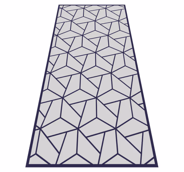 Covor din vinil nordic geometric gri deschis - TenStickers