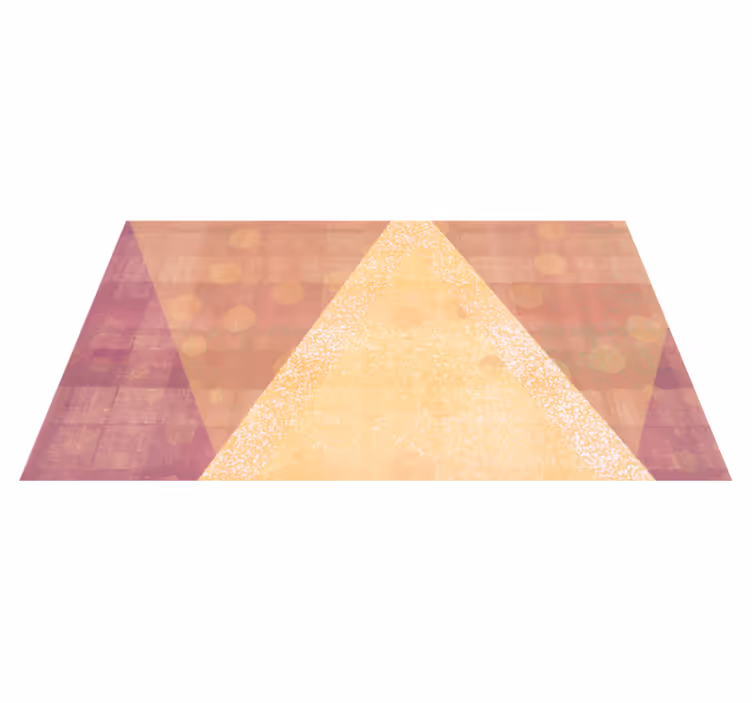 Covor de vinil geometric schemă de culori triunghiulară - TenStickers